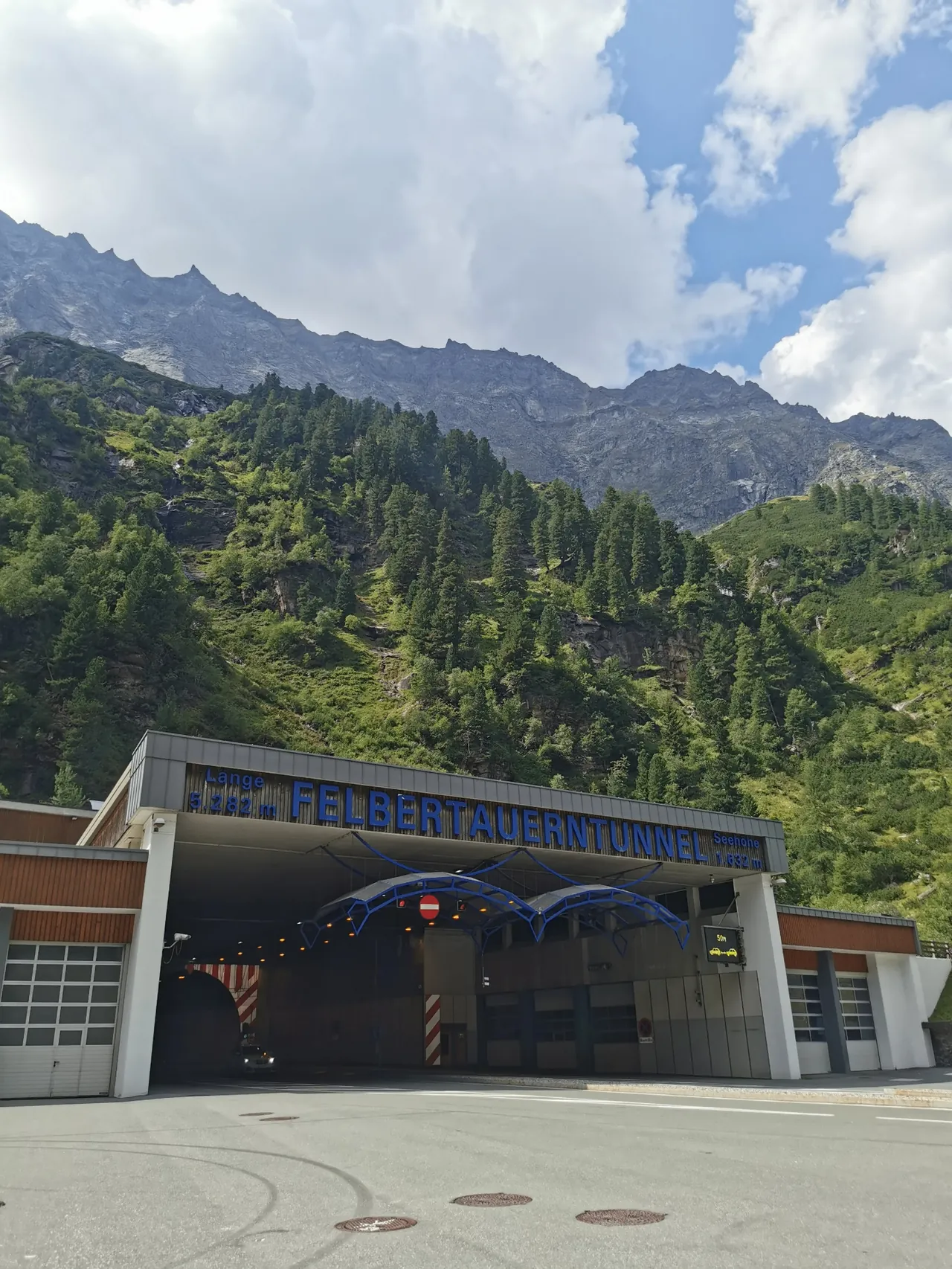 The journey featured impressive tunnels and bridges, such as the Felbertauerntunnel shown in the picture.