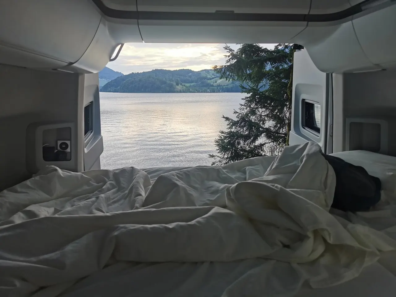 The views from the bed made the overnight stay unforgettable.